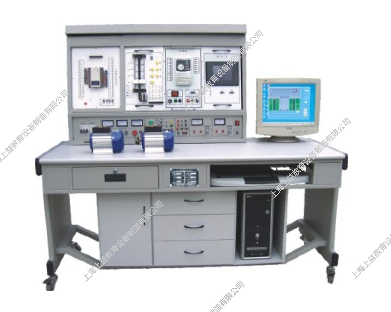 SYPLC-104B網絡型PLC可編程控制器/變頻調速/電氣控制及單片機綜合實驗裝置（PLC、變頻器、觸摸屏、電氣控制、單片機）